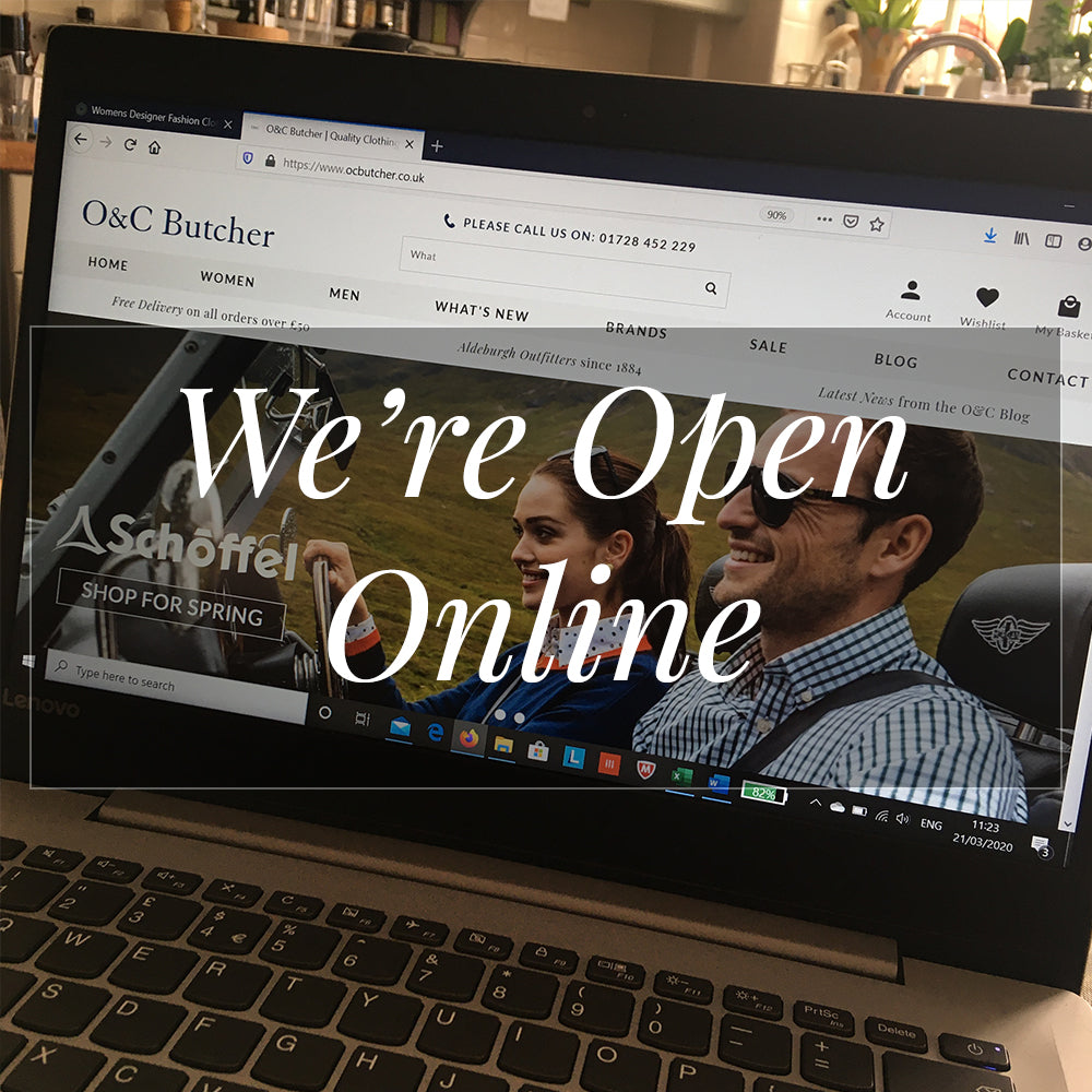 We're closed in Aldeburgh but open online