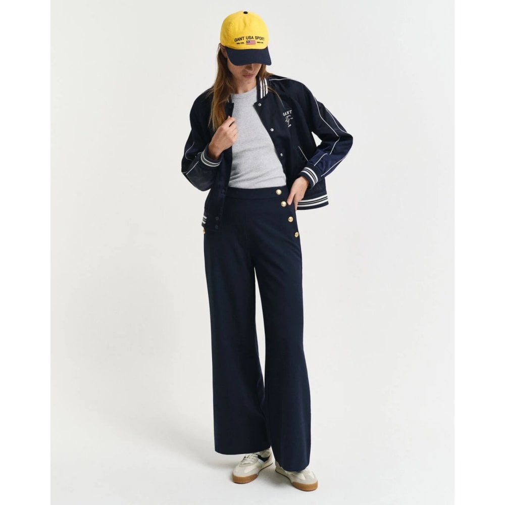 Buttoned High-Rise Pants