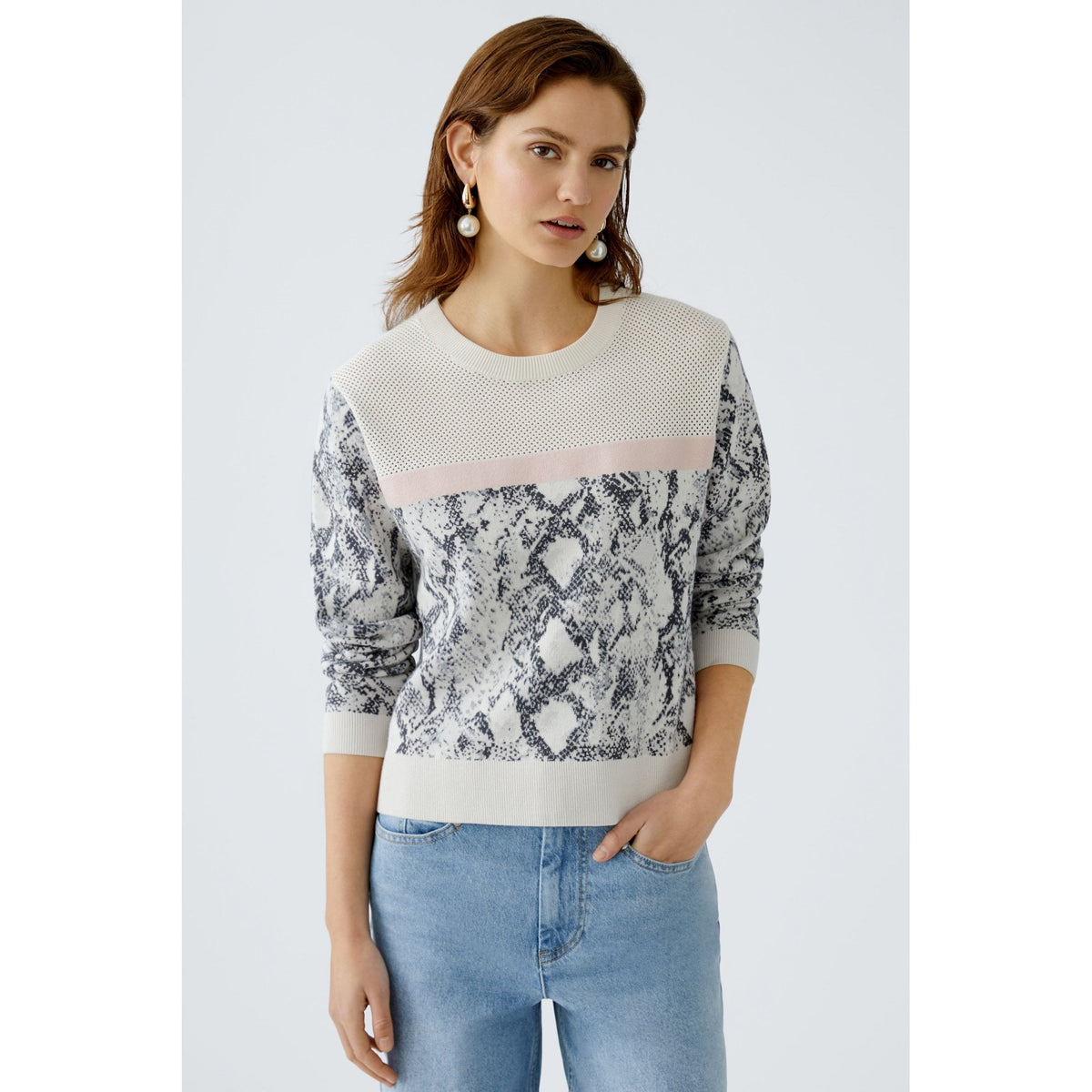 Snake Pattern Pullover