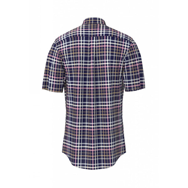 Combi Slub Checks Short Sleeve Shirt