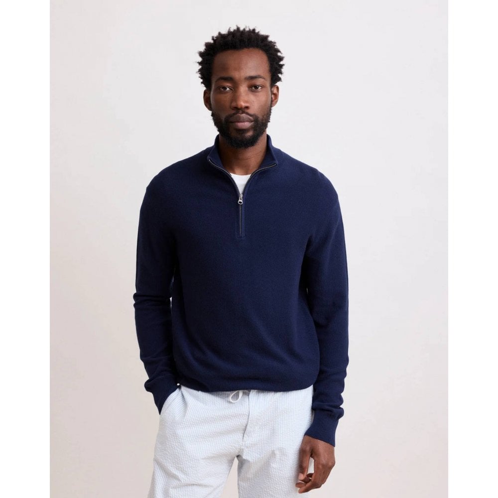 Trucker Piqué Cotton Sweater
