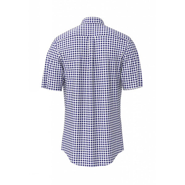 Short Sleeve Seersucker Check Shirt