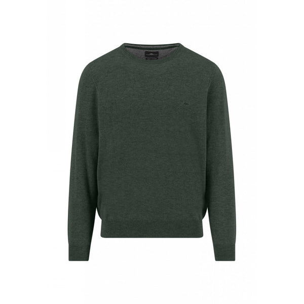 Merino Wool Cashmere Crewneck