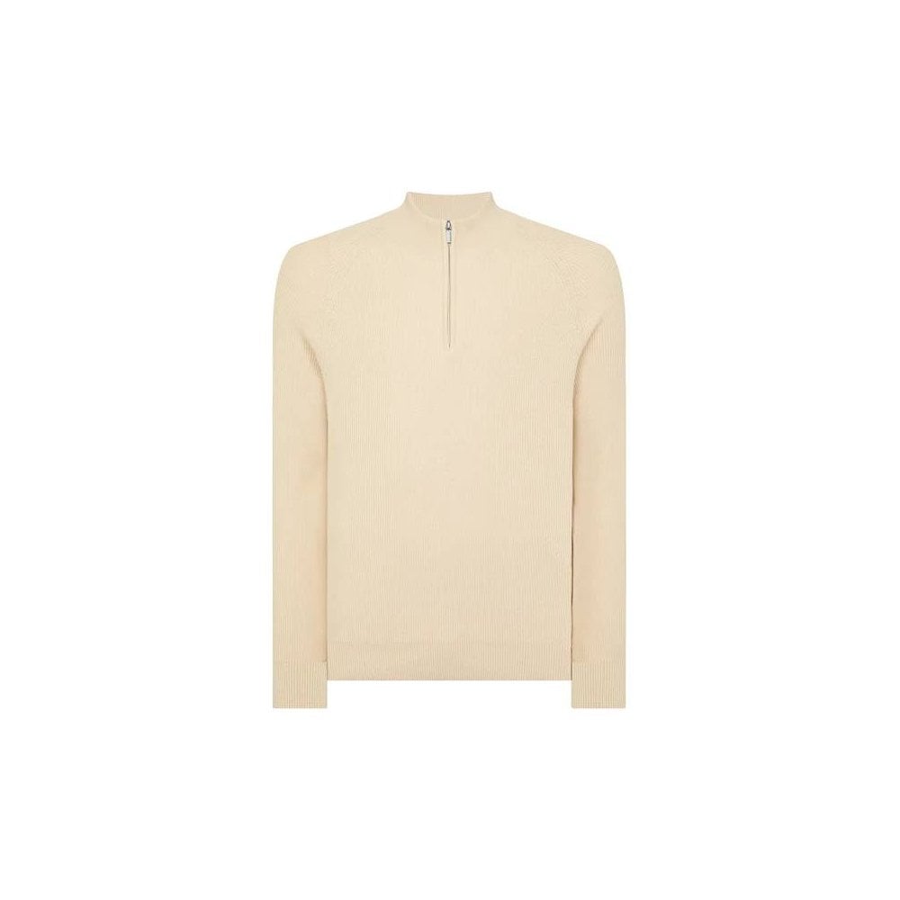 Cotton Half-Zip Knit Sweater