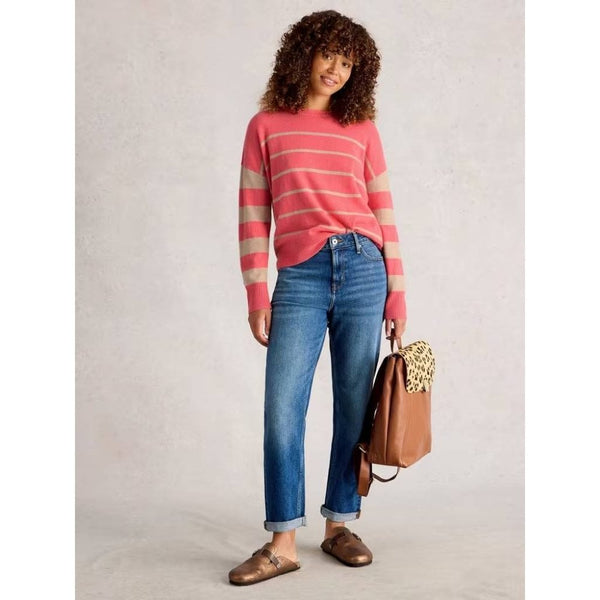Stripe Crew Cashmere Jumper