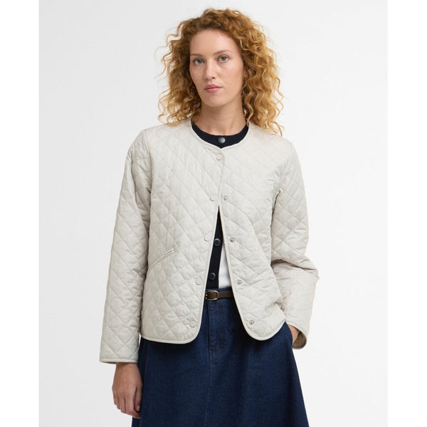 Cashel Collarless Quilted Jacket