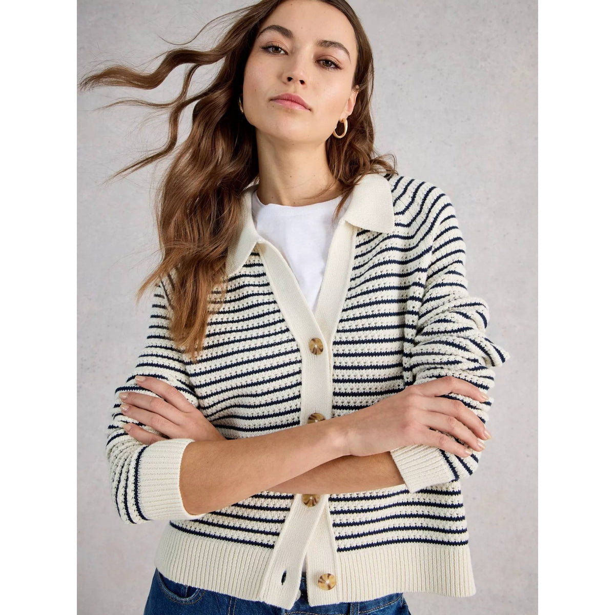 Chaterly Stripe Cardigan