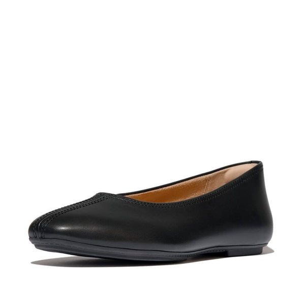 Delicato High-Cut Soft-Leather Ballerinas