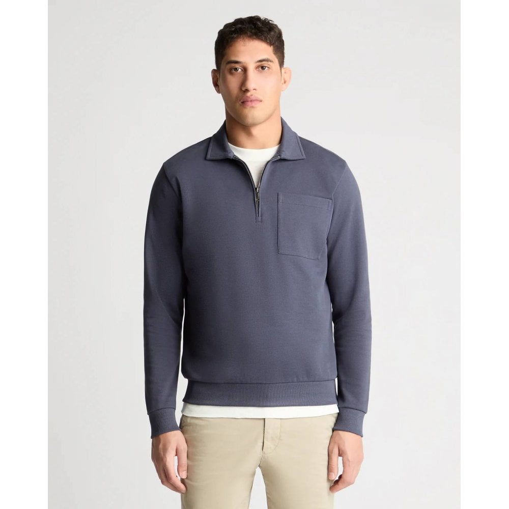 Half-Zip Jersey Sweatshirt