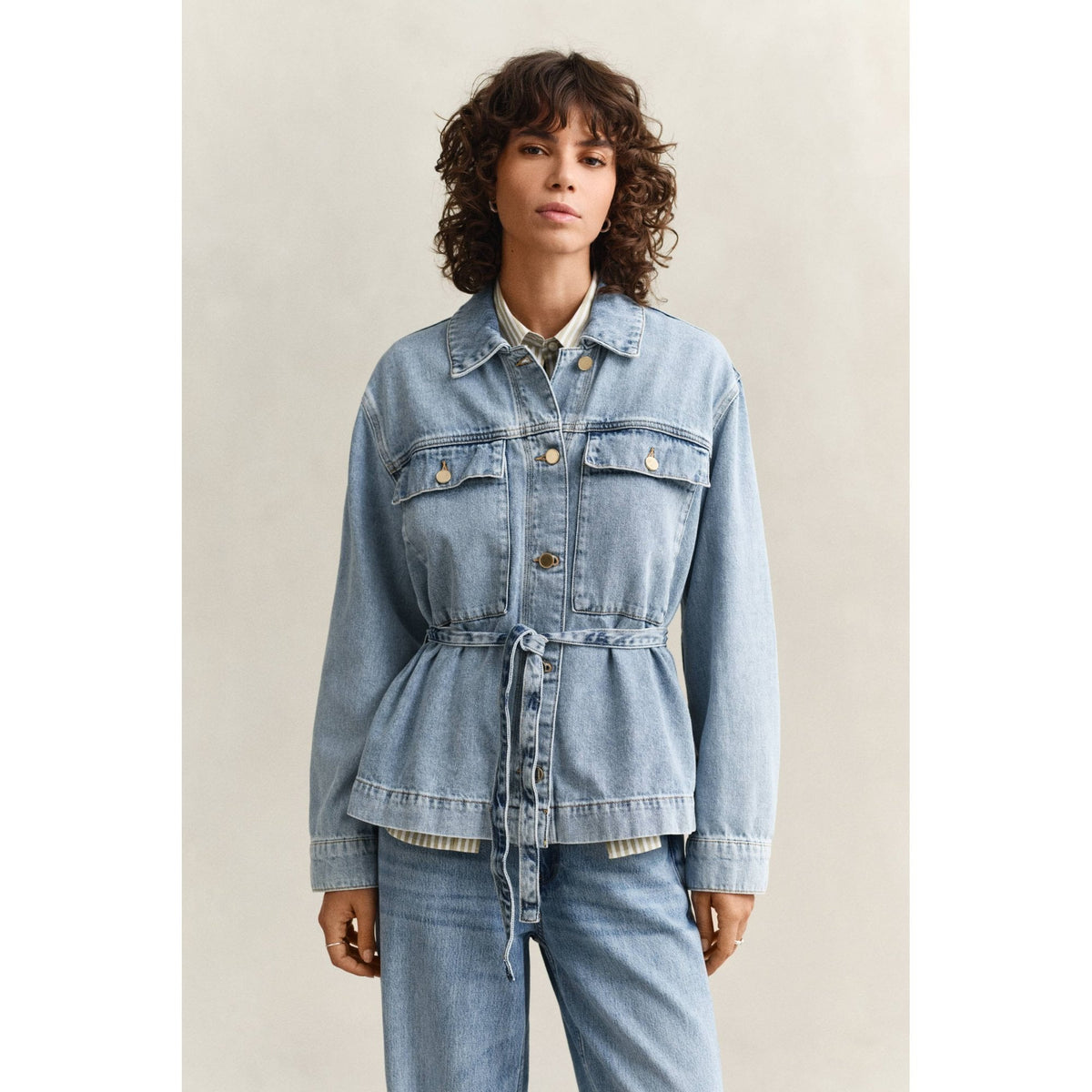 Denim Tie Jacket