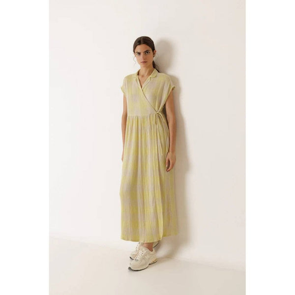 Crossover Gingham Dress