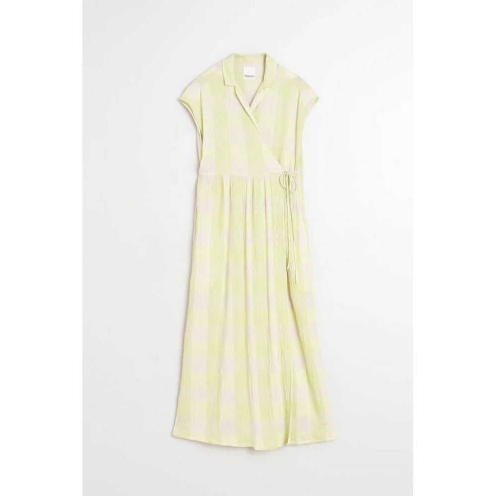 Crossover Gingham Dress