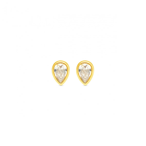 Pear Drop Studs- Cubic Zirconia