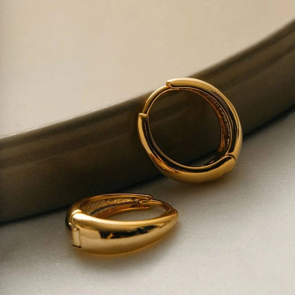Tapered Hoop Earrings
