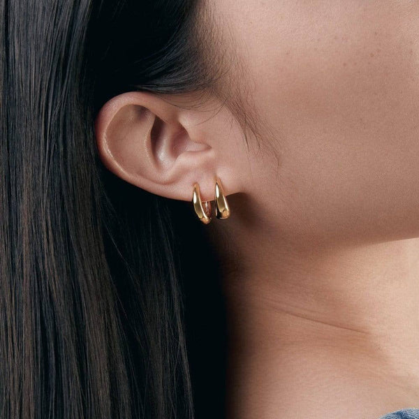 Tapered Hoop Earrings