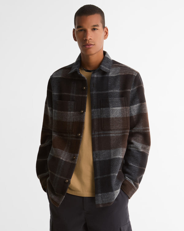 Woodlane Brushed Check Overshirt